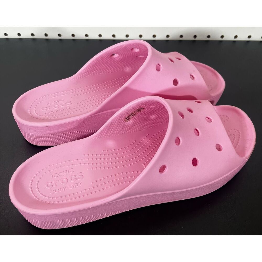 Crocs Platform Slides Size 10 - image 4